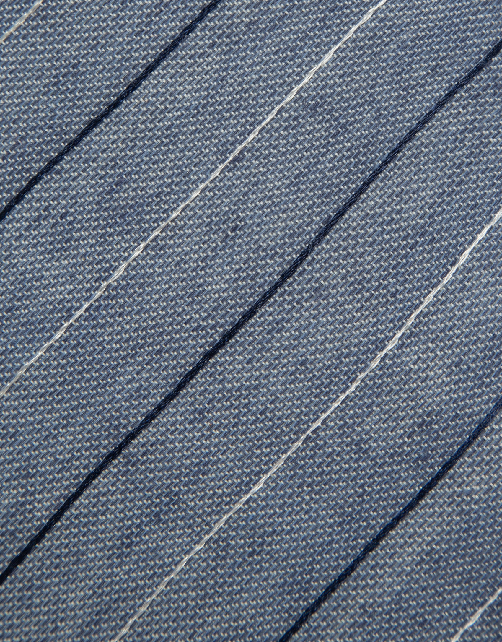 Corbata de seda/lino rayas tonos azules | Roberto Verino