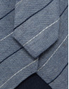Corbata de seda/lino rayas tonos azules | Roberto Verino
