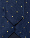 Corbata seda azul con jacquard geométrico ... | Roberto Verino
