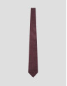 Silk tie with geometric rose jacquard pattern | Roberto Verino