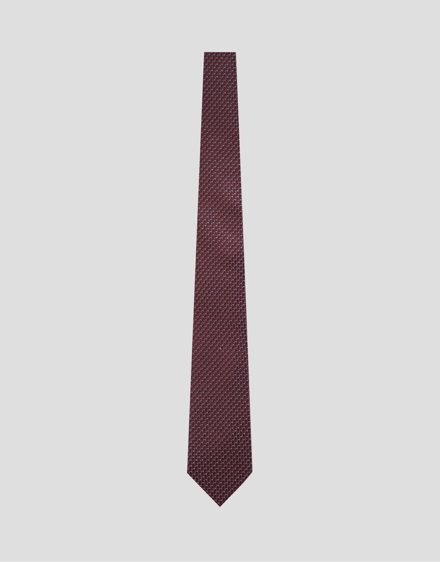 Corbata seda jacquard geométrico rosas - Hombre | Roberto Verino