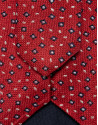 Corbera seda roja con jacquard geométrico ... | Roberto Verino