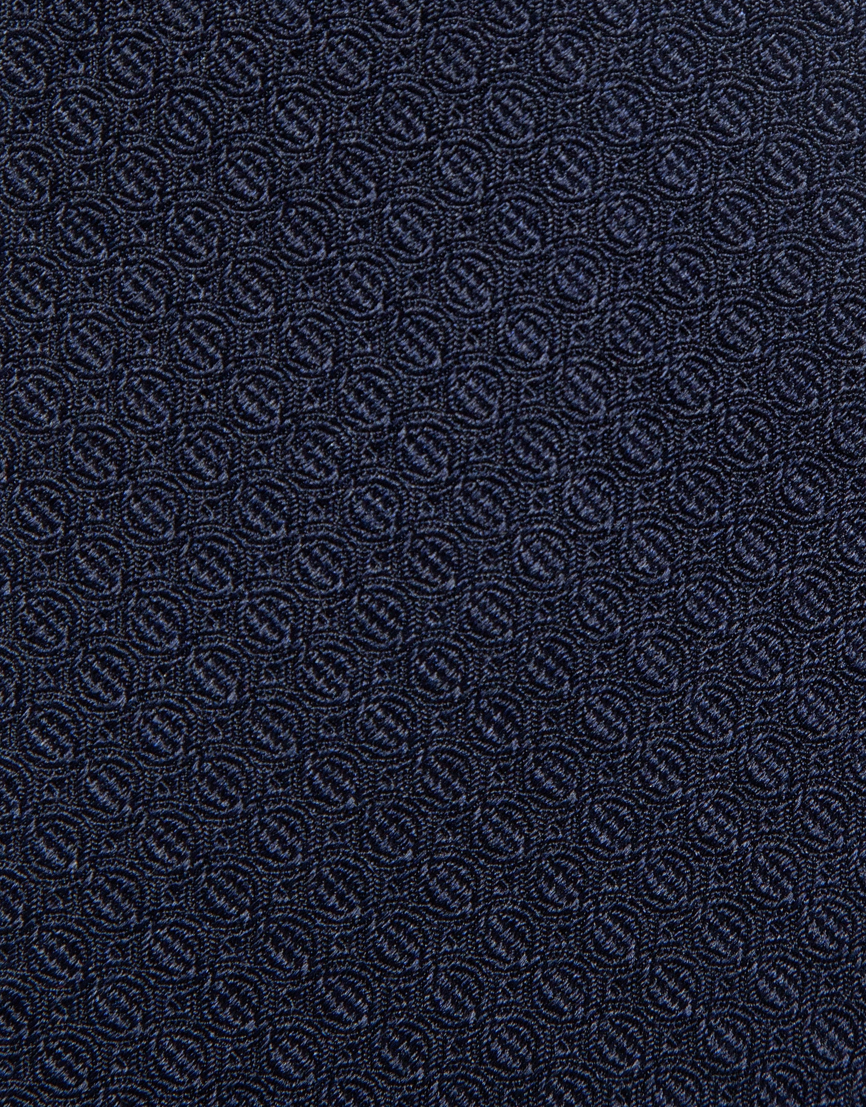 Navy silk jacquard tie - Man - SS2026 | Roberto Verino