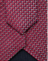 Silk tie with geometric rose jacquard pattern | Roberto Verino