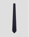 Corbata seda marino jacquard rosa - Hombre | Roberto Verino