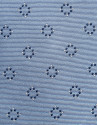 Light blue silk tie with navy geometric ... | Roberto Verino