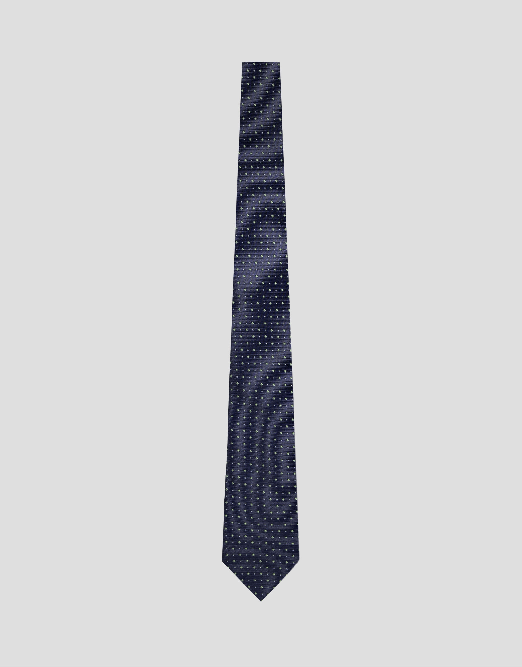 Corbata seda marino jacquard blanco - Hombre | Roberto Verino
