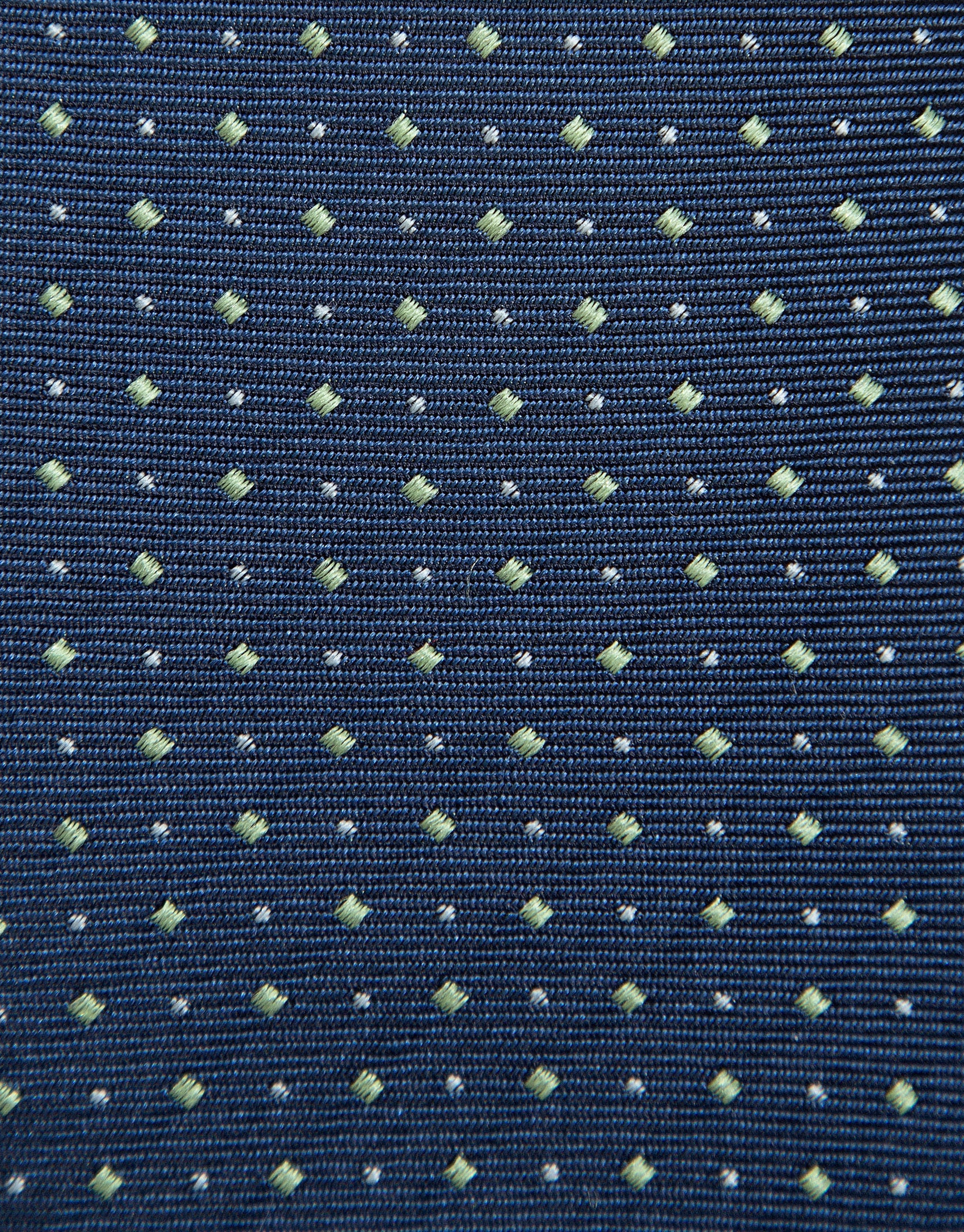 Navy silk tie with white jacquard pattern - Man | Roberto Verino