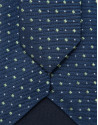 Navy silk tie with white jacquard pattern - Man | Roberto Verino