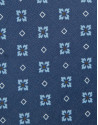 Indigo-toned silk tie - Man - SS2026 | Roberto Verino