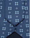 Indigo-toned silk tie - Man - SS2026 | Roberto Verino