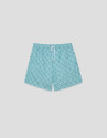 Blue-green and white geometric print swimsuit | Roberto Verino