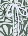 Bañador estampado flor tropical caqui y blanco | Roberto Verino