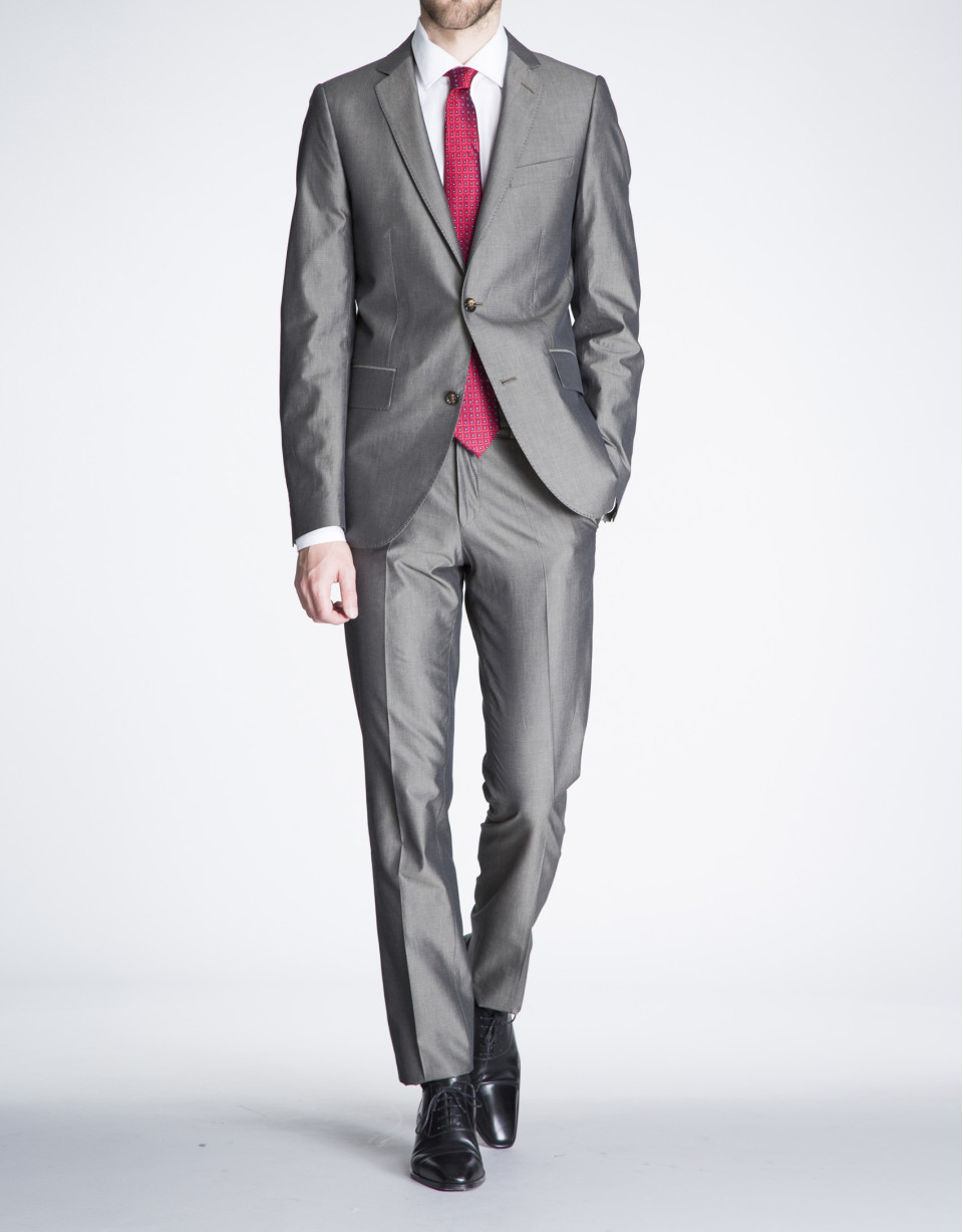 Plain taupe suit
