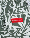 Khaki and white tropical flower print swimsuit | Roberto Verino