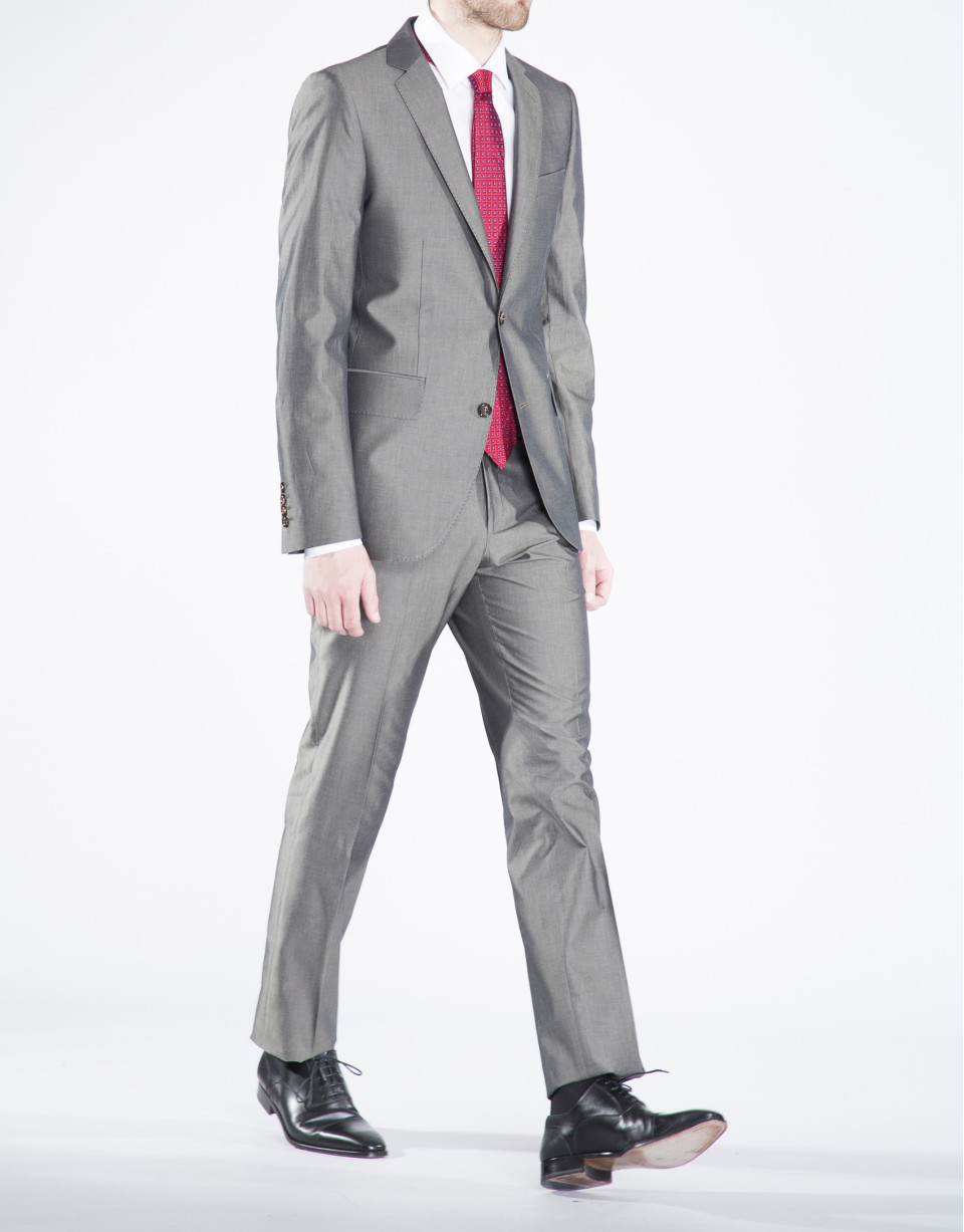Plain taupe suit