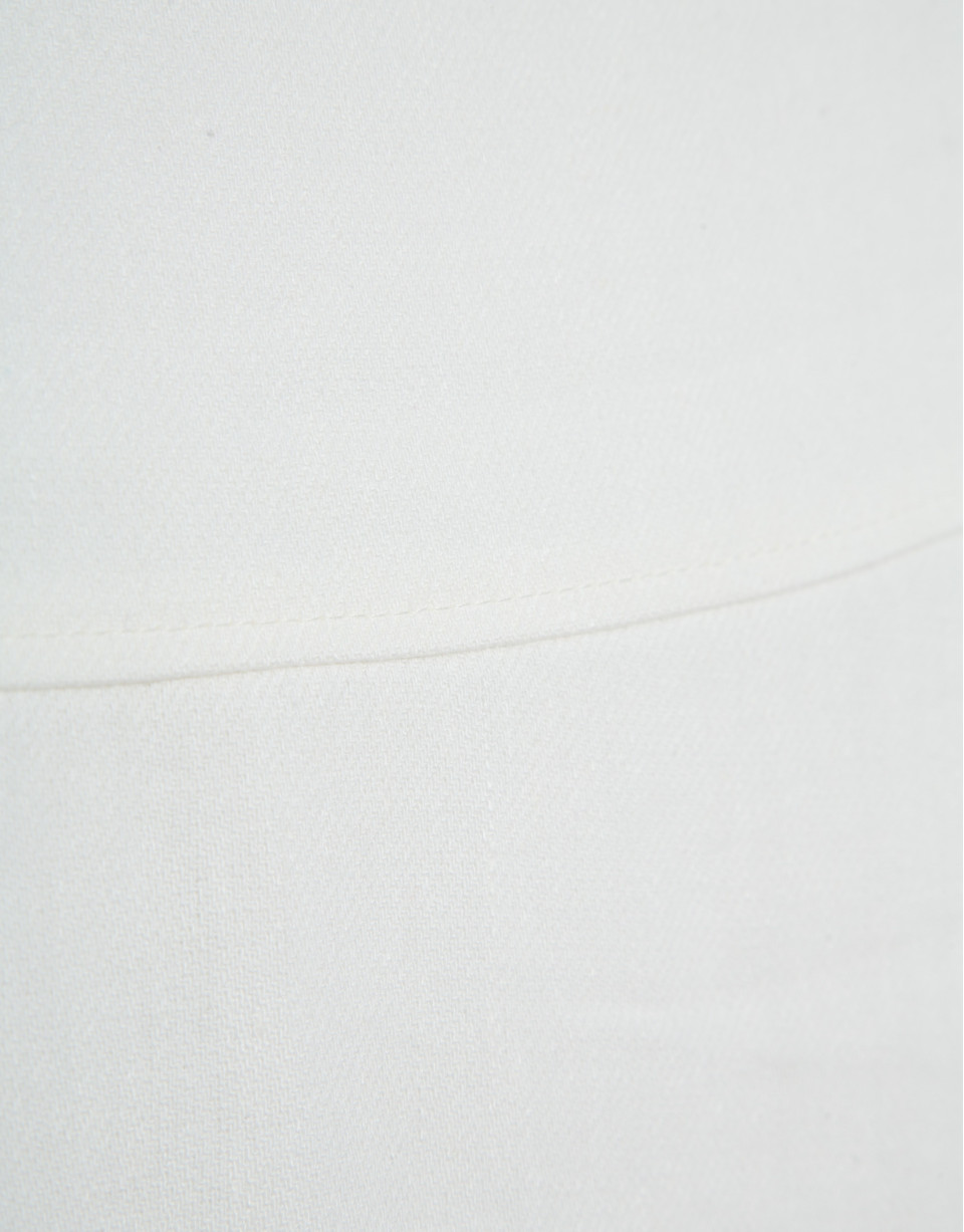 Off-white linen blend flared midi skirt - Woman | Roberto Verino