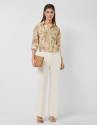 Pantalón cuatro bolsillos jacquard de ... | Roberto Verino