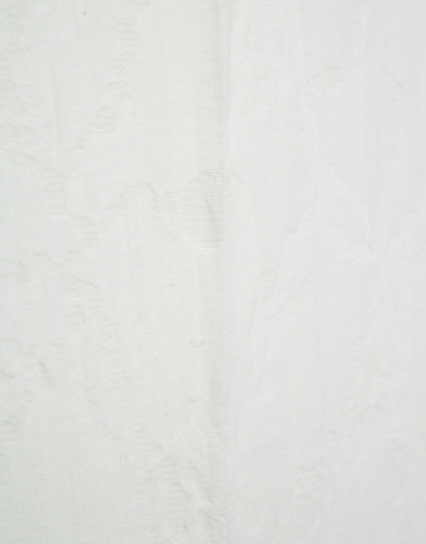 White cotton jacquard four-pocket trousers | Roberto Verino
