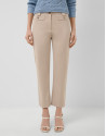 Trousers with beige technical fabric tabs | Roberto Verino