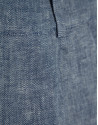 Pantalón ancho con pinzas lino azul - Mujer | Roberto Verino