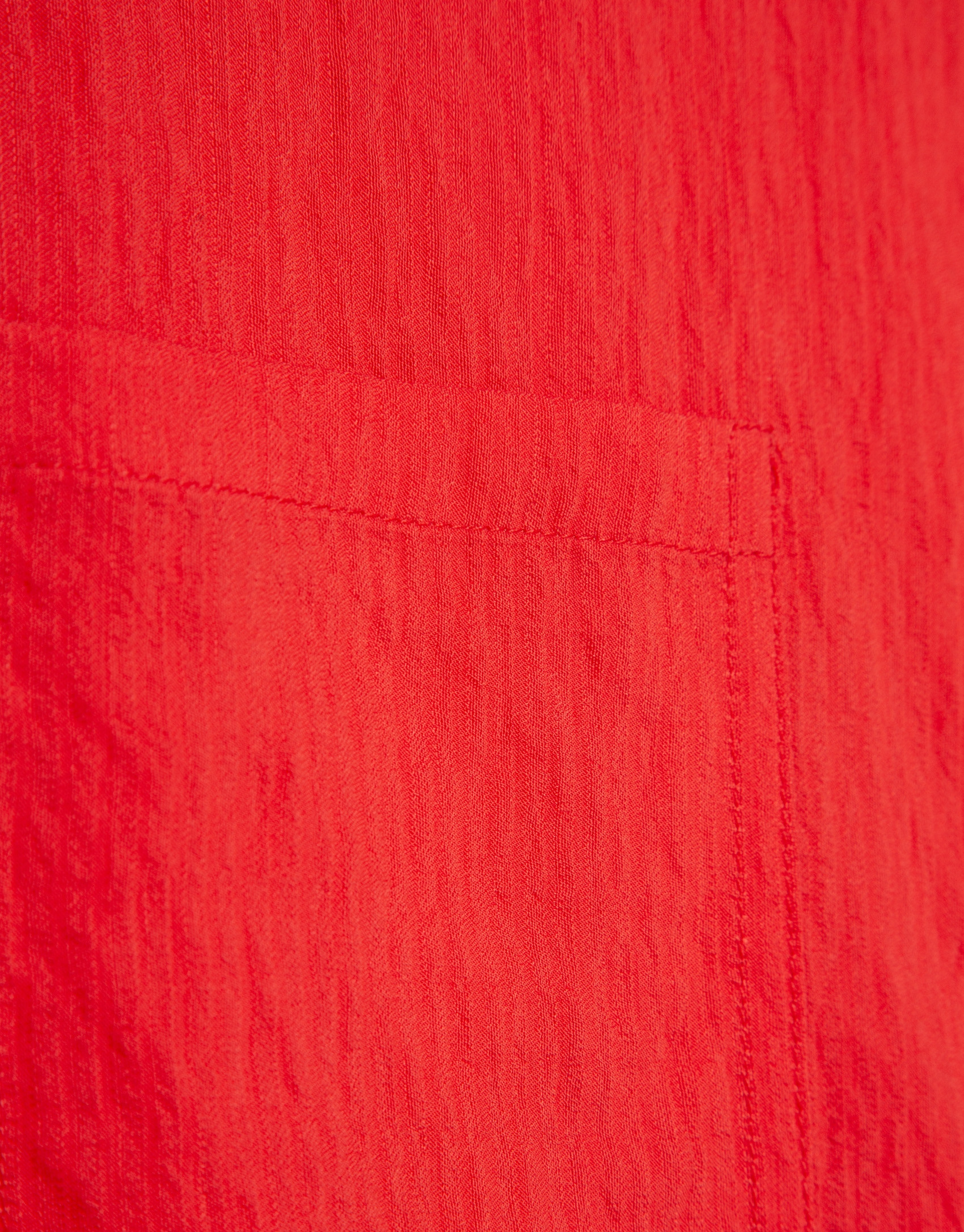 Blusa sin mangas y con bolsillos rojo - Mujer | Roberto Verino
