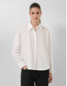 Camisa manga larga anudada blanca - Mujer | Roberto Verino