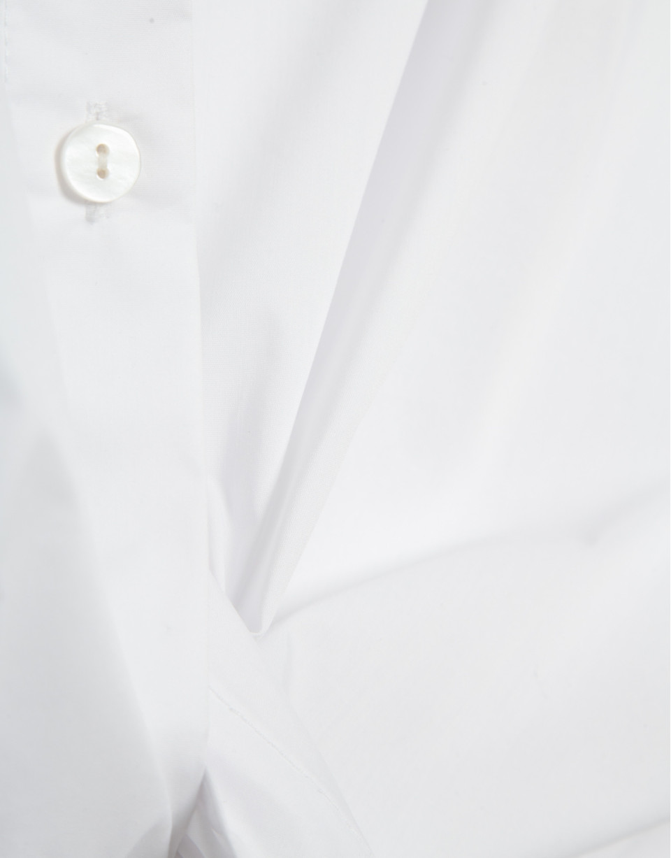 White long-sleeved knotted shirt - Woman | Roberto Verino