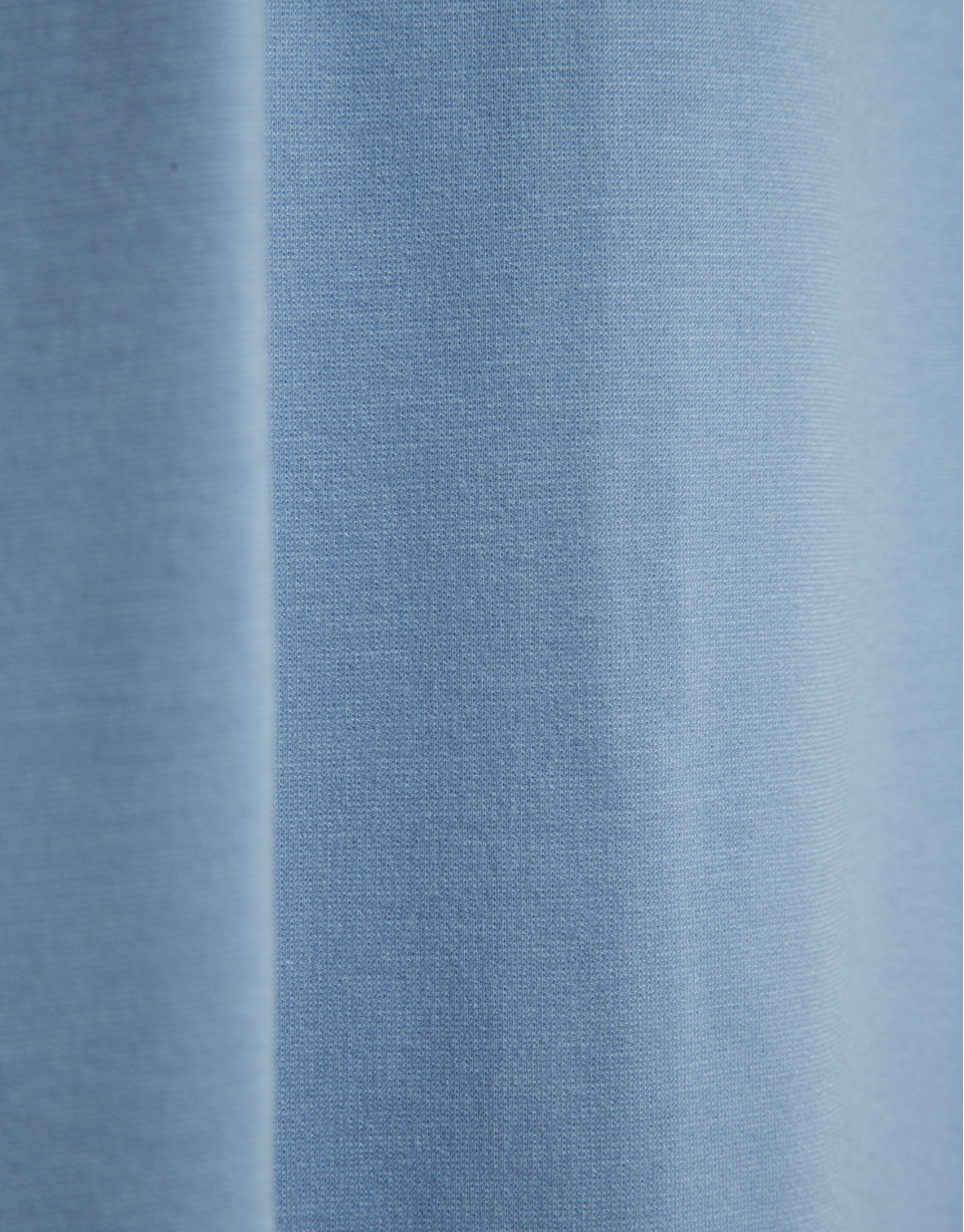 Long-sleeved blue stretch knit dress - Woman | Roberto Verino