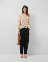 Jersey punto calado beige - Mujer - PV2026 | Roberto Verino