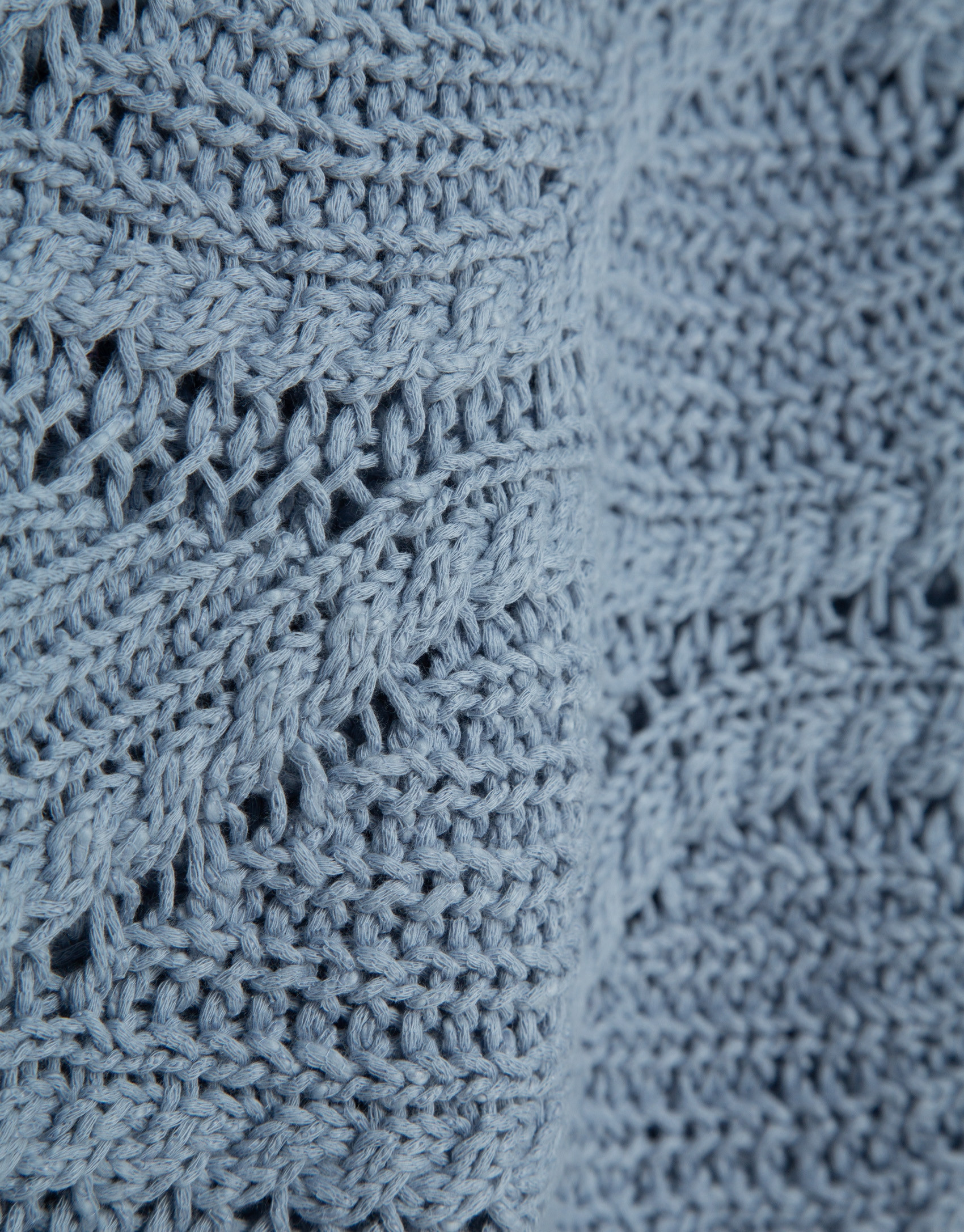 Blue long-sleeved wave pattern jumper - Woman | Roberto Verino