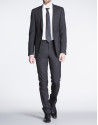 Plain black suit