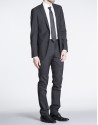Traje negro liso