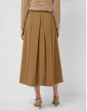 Brown flowing midi skirt - Woman - SS2026 | Roberto Verino
