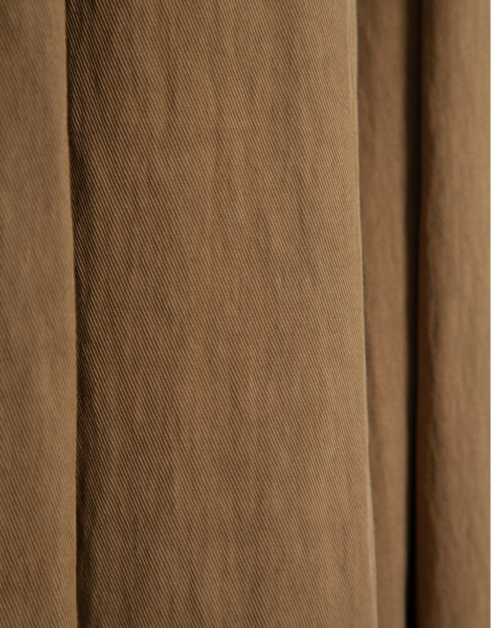 Brown flowing midi skirt - Woman - SS2026 | Roberto Verino
