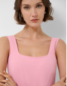 Pink crepe strappy jumpsuit - Woman - SS2026 | Roberto Verino