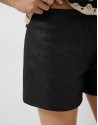 Black woven shorts - Woman - SS2026 | Roberto Verino