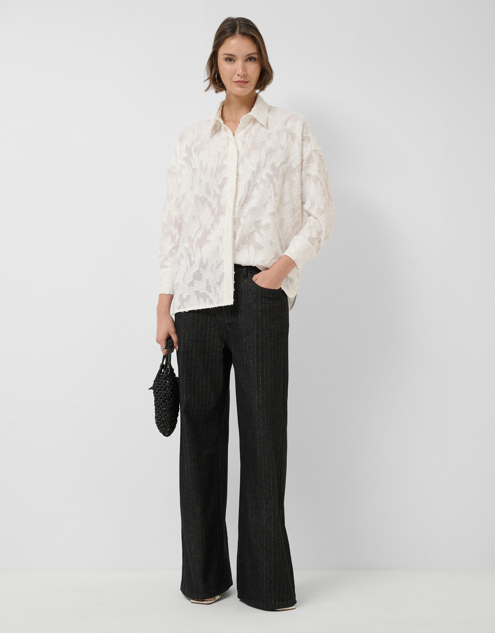 Oversized white shirt - Woman - SS2026 | Roberto Verino