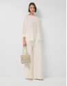 Long, flowing ecru blouse - Woman - SS2026 | Roberto Verino