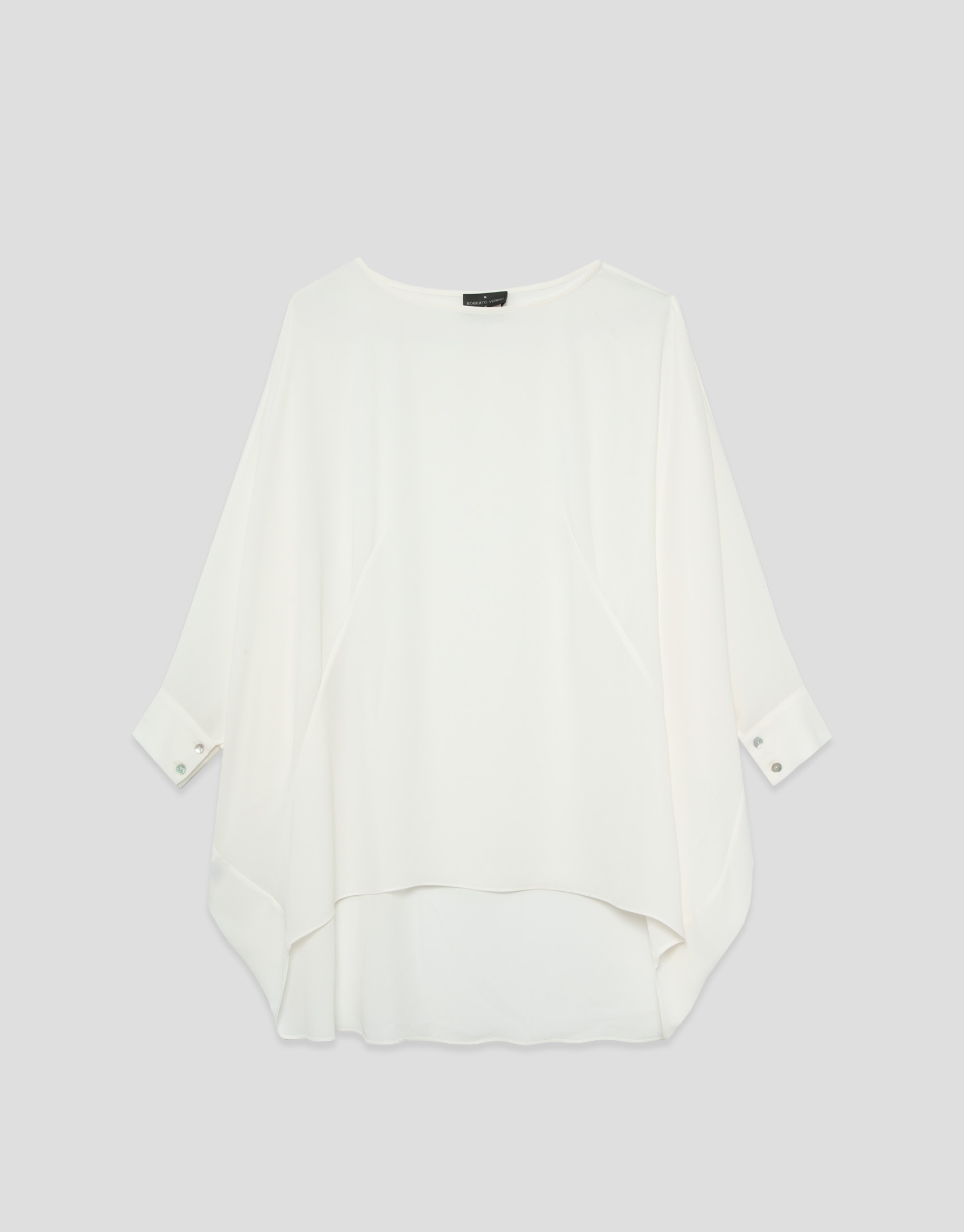 Long, flowing ecru blouse - Woman - SS2026 | Roberto Verino