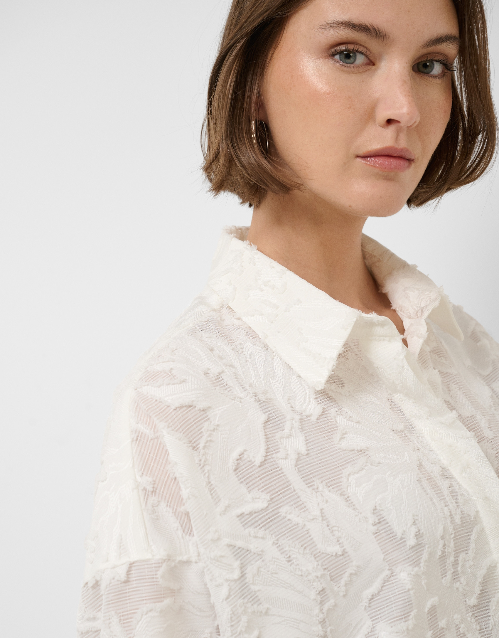 Oversized white shirt - Woman - SS2026 | Roberto Verino