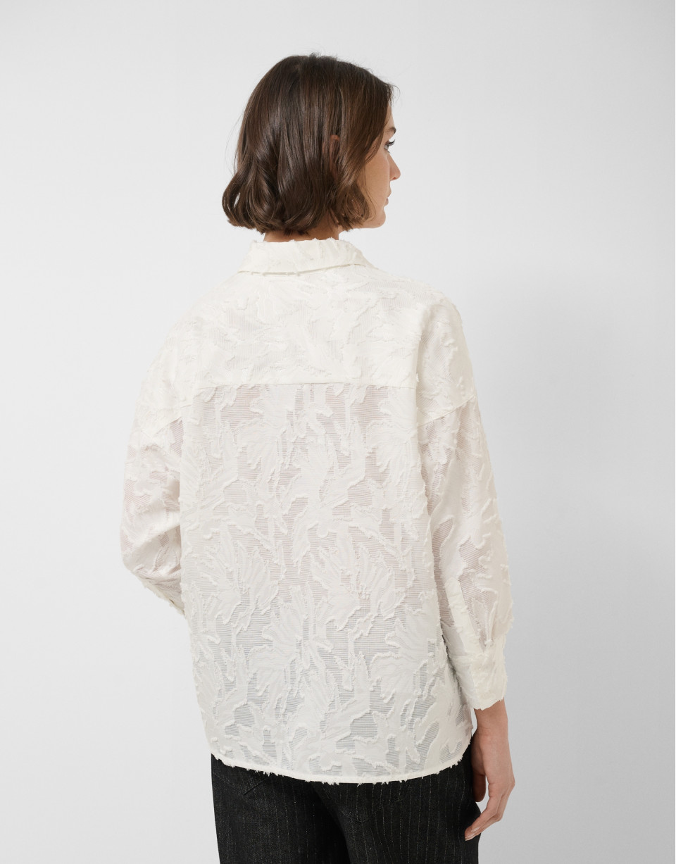Oversized white shirt - Woman - SS2026 | Roberto Verino