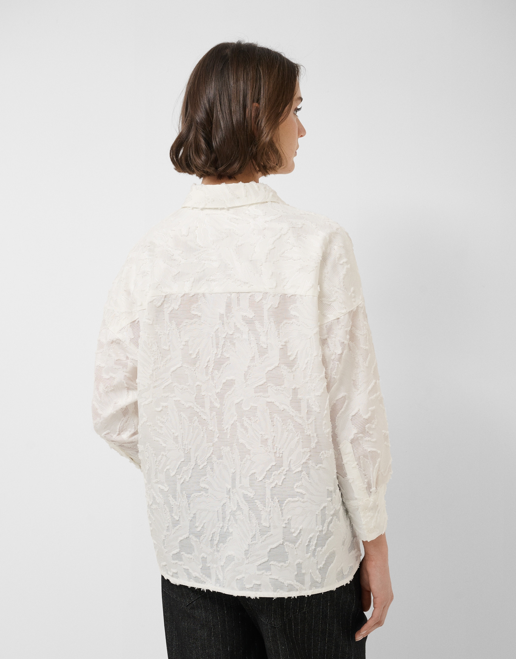 Oversized white shirt - Woman - SS2026 | Roberto Verino