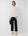 Long, flowing ecru blouse - Woman - SS2026 | Roberto Verino