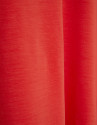 Coral red t-shirt with gathered shoulder | Roberto Verino