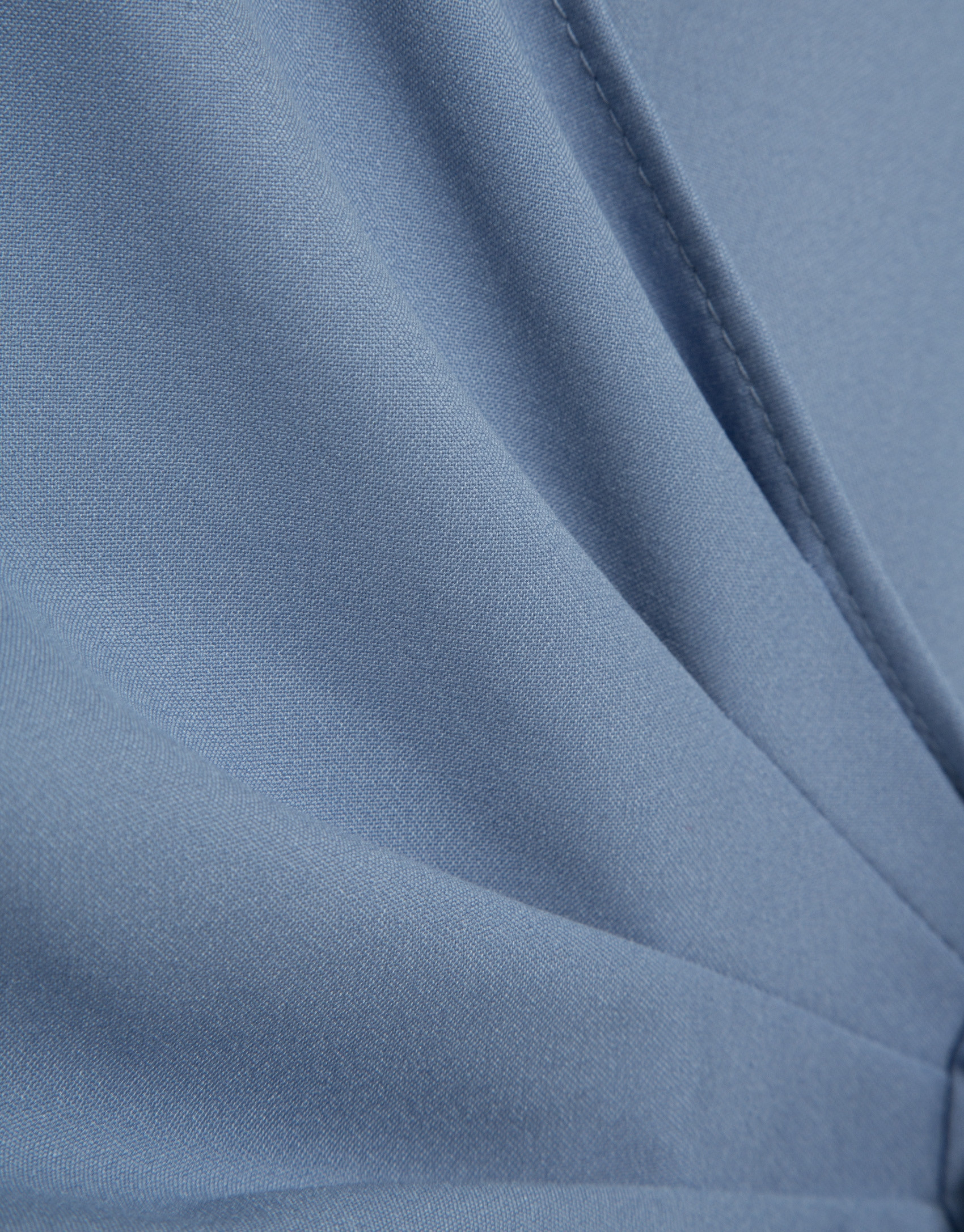 Vestido midi cruzado sin mangas azul - Mujer | Roberto Verino