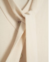Beige three-quarter sleeve midi dress - Woman | Roberto Verino