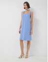 Vestido sisas crepé azul claro - Mujer - PV2026 | Roberto Verino