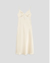Vestido lencero de tirantes beige - Mujer | Roberto Verino