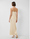 Beige strappy slip dress - Woman - SS2026 | Roberto Verino